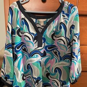 Banana Republic 3/4 flowy summer shirt